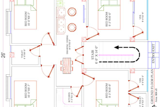 create autocad 2d floor plans