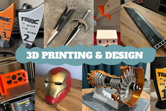 design and 3d print bespoke solutions specific to your needs