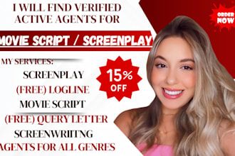 find you verified top active literary agent for your screenplay, film script