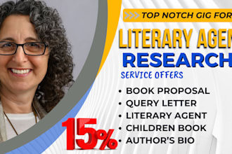 find literary agents for your fiction and nonfiction ebook, write query letter