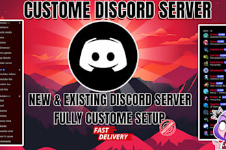 professionally setup and customize your discord server