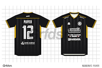 make a football, running, badminton, etc jersey mockup design for your team