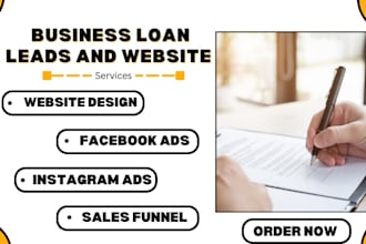 business loan leads mca leads business loan website loan website mca website