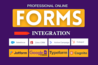 create jotform, typeform, survey, assessments, quiz, google forms fillable PDF