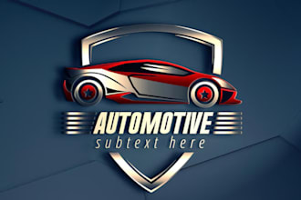 make luxurious automotive, repair, motor car logo