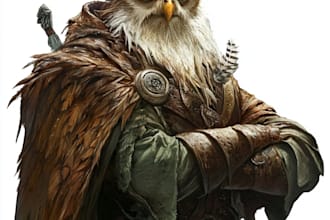 do a dnd and fantasy,splash art or game character design