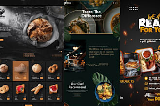 restaurant website online ordering logistic website with webflow, wordpress, wix