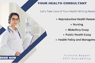 write content in nursing, healthcare, nutrition psychology