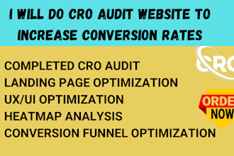 do a cro optimization audit of your shopify website to increase conversion rate