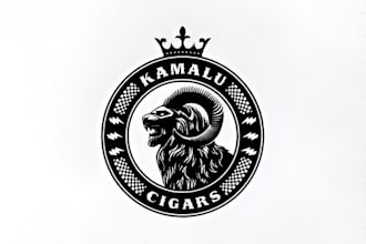 do cigar label, cigar logo, cigar band and cigar box design with branding kit