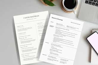 design a professional resume and CV to help you stand out