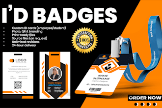 do employee id cards, student id cards, id badges, and business cards