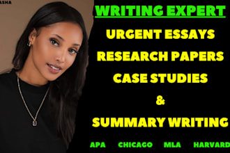 do case study, research and summary writing