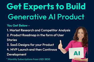 ai consultant to develop the generative ai product for you plus designs
