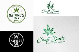 do custom cannabis weed logo design