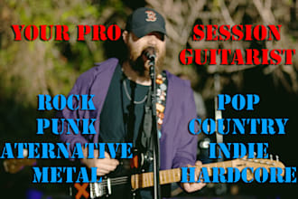 be your pro session guitarist for your song