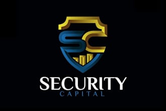 draw awesome startup, security and technology logo