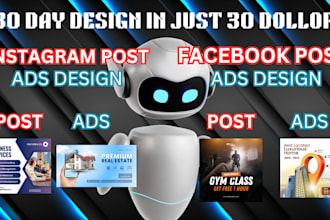 create eyecatching facebook and instagram post ads designed to boost engagement