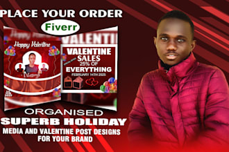 create a superb valentine and holiday social media graphics