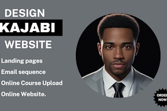 design kajabi website, sales funnel, landing page, kajabi online course