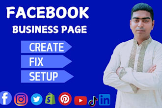 do the facebook business page creation and setup
