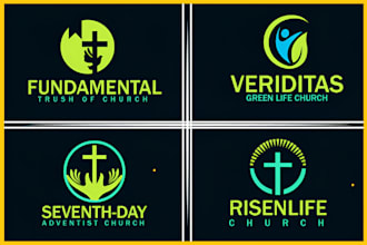 do modern christian ministry religious and church logo or any graphic design
