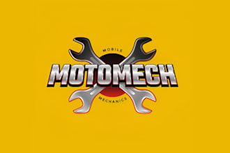 do unique automotive, car wash, garage, car repair and car racing logo design