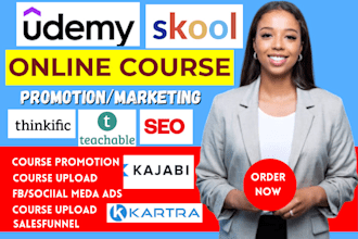 kajabi yoga and meditation course marketing sales  udemy online course promotion