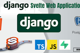 build scalable django web app with svelte frontend and backend apis