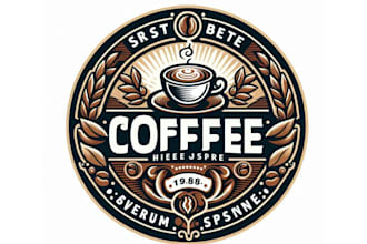 create a professional coffee shop logo design