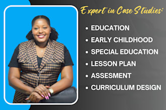 do education, early childhood, assessment, and special education case studies