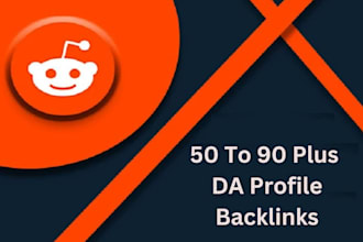 do 50 to 90 plus da profile backlinks, links