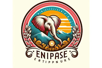 design new stylish elephant logo with express delivery