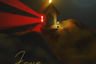 create a 3d retro, ps1, n64 style album cover for you