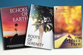 design KDP book cover and e book cover with free mockup