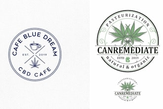 do custom cannabis weed logo design