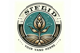 design agriculture lawn care seeds farm minimalist logo