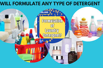 be your detergent formulations chemist for cleaning products