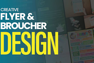 design modern and professional flyers and brochures