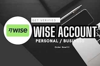 create verified for personal and business wise account