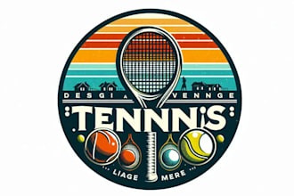 design biz executive golf tennis tournament logo