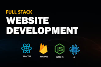 develop website using reactjs nodejs firebase