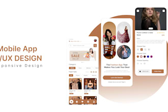do mobile app ui ux design and prototype in figma