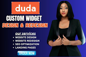 design custom duda, duda website, duda widget,design duda seo using duda builder