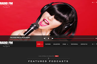 design music website, producer, dj, band, radio website