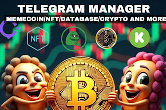 do social media manager telegram community moderator, create and post content