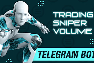 build telegram trading bot and smart contracts on solana, tron, evm blockchain