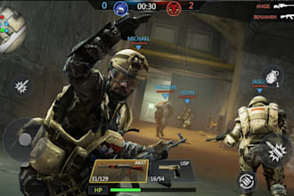 do survival shooting game, mutiplayer game, unity game,