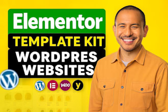 install and customize elementor template kit for wordpress