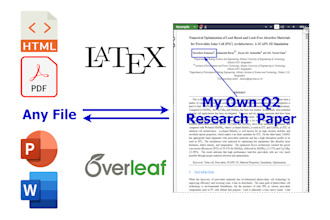 convert any file or document into latex